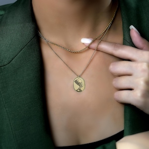 Queen Nefertiti Necklace · Ancient Egyptian Necklace · Unisex Necklace · Historical Jewelry