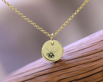 Blueberry Pendant Necklace · Custom Fruit Necklace · Round Pendant Necklace · Women Jewelry