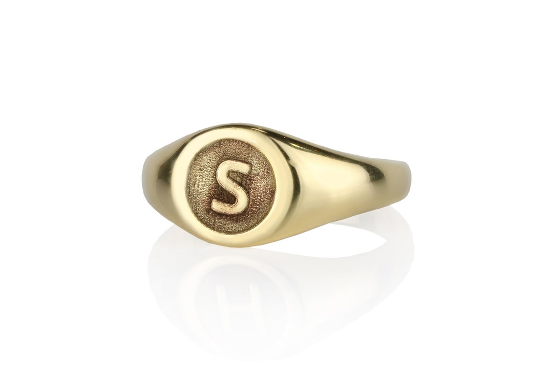 Engraved Signet Ring · Embossed Ring · Meditation Ring · Emboss Gold ...