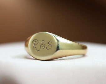 Personalized Handwritten Engraved Ring · Handwriting Gold Ring · Customized Ring · Couples Ring