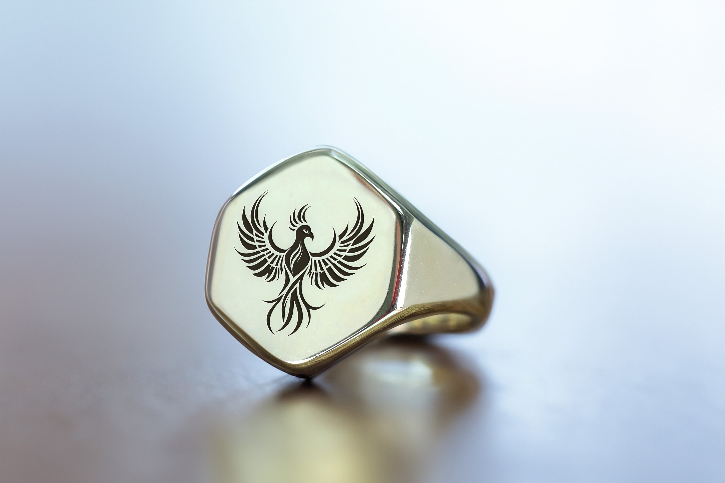 Phoenix signet ring deals