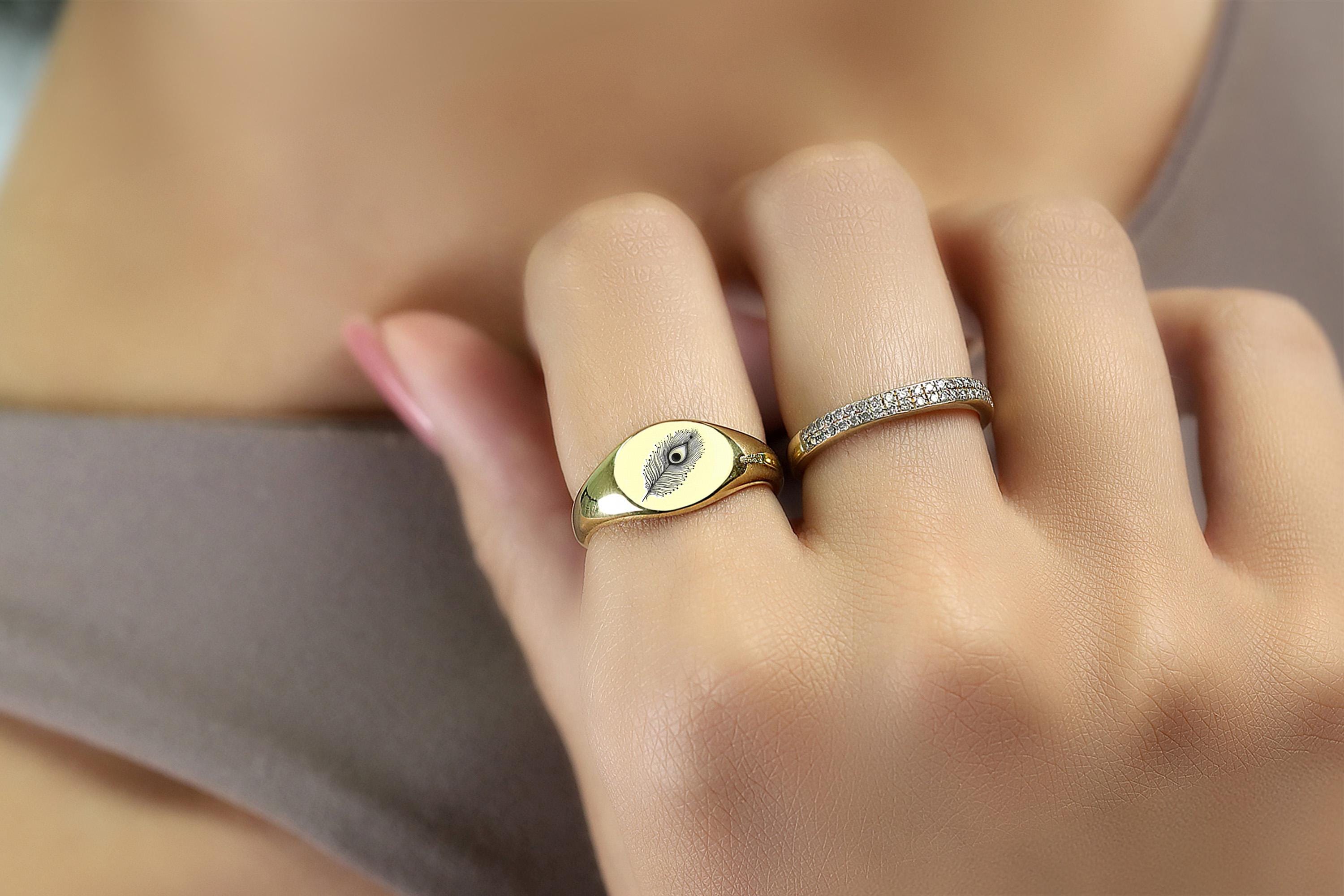 LegioMade レギオメイド Peacock feather Ring LegioMade/レギオメイド Peacock feather リング : Mr.treize