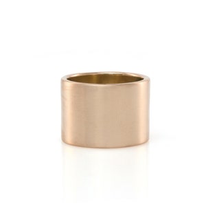 Rose Gold Wedding Ring · Brushed Gold Band · Unisex Ring · Classic Wedding Band · Wedding Band White Gold Yellow Gold or Rose Gold