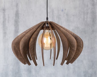 Cerise Wood Pendant Light, Cerise, Ceiling Light, Chandelier Light, Modern chandelier, Lights, Industrial, grey