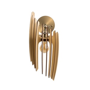 Oblique wood wall sconce / Wood Wall Light / Wall lamp / Chandelier Lighting / Ambient light