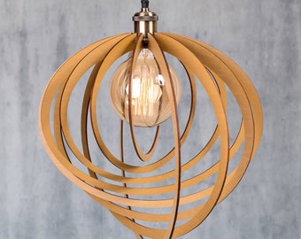 Freya chandelier/ pendant light/wood lamp/wood pendant light/ wood chandelier/ mid century modern/ industrial lamp/ ceiling light