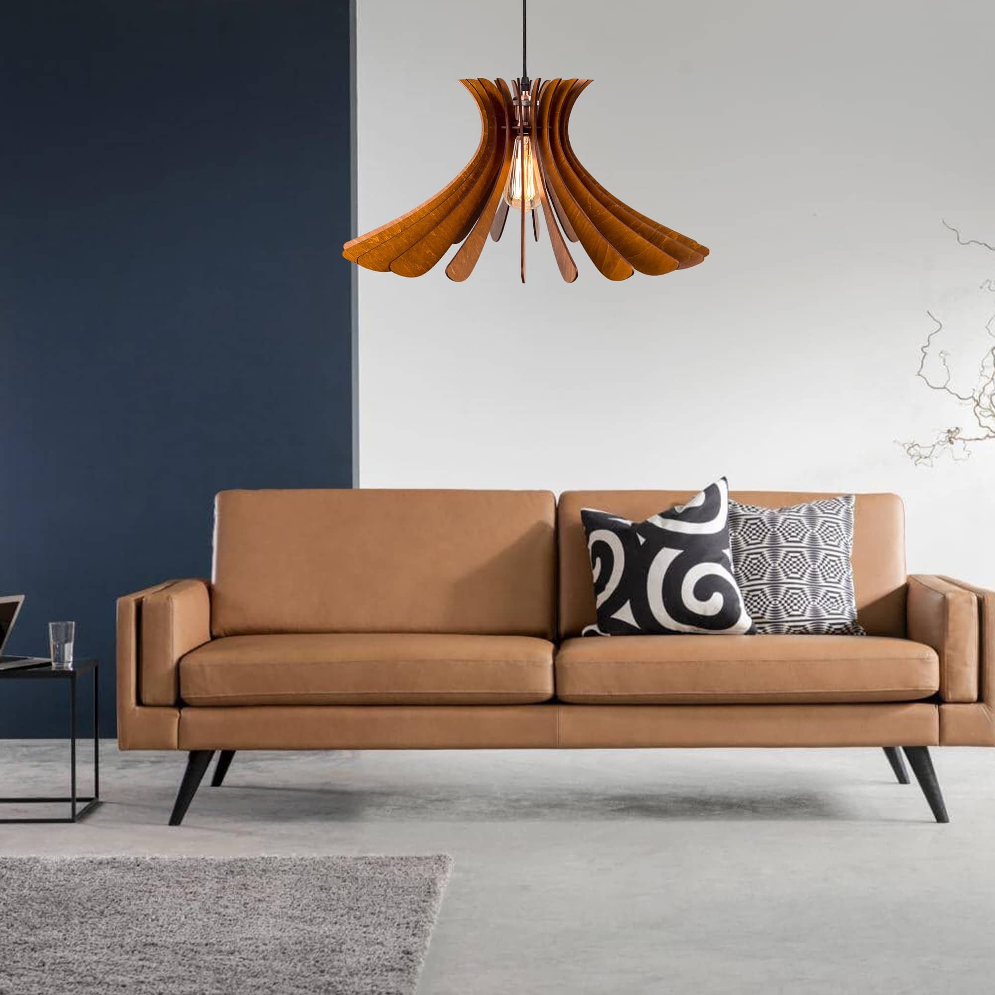 Holz Anhänger Licht handgemachte Lampe Kronleuchter | Etsy