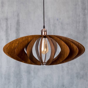 Vanda Handmade lamp / Chandelier Lighting / Hanging lamp /  Modern chandelier / Industrial Wood / Pendant Light / more colors
