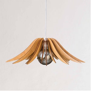 Azayo Handmade lamp / Chandelier Lighting / Hanging lamp /  Modern chandelier / Industrial Wood / Pendant Light / wood colors