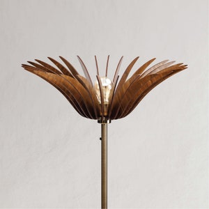 Yuko houten vloerlamp / handgemaakte lamp / eco vriendelijke lamp / vloerlamp