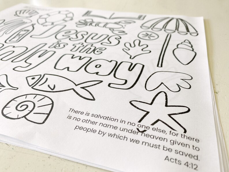 VBS 2024 Breaker Rock Beach, Printable Coloring Pages - Etsy