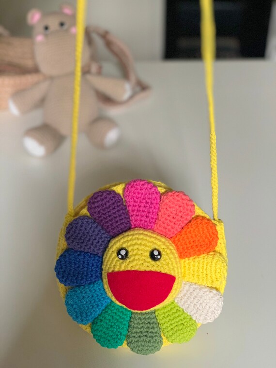 Murakami Flower Bag Crochet Murakami Flower Inspired 