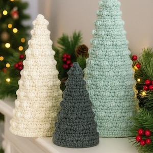 Bobble Christmas Tree Crochet Pattern: 3 Sizes, Beginner Holiday Decor (PDF)