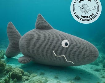 Knitted Shark Toy Pattern – Beginner Friendly Stuffed Animal (PDF)