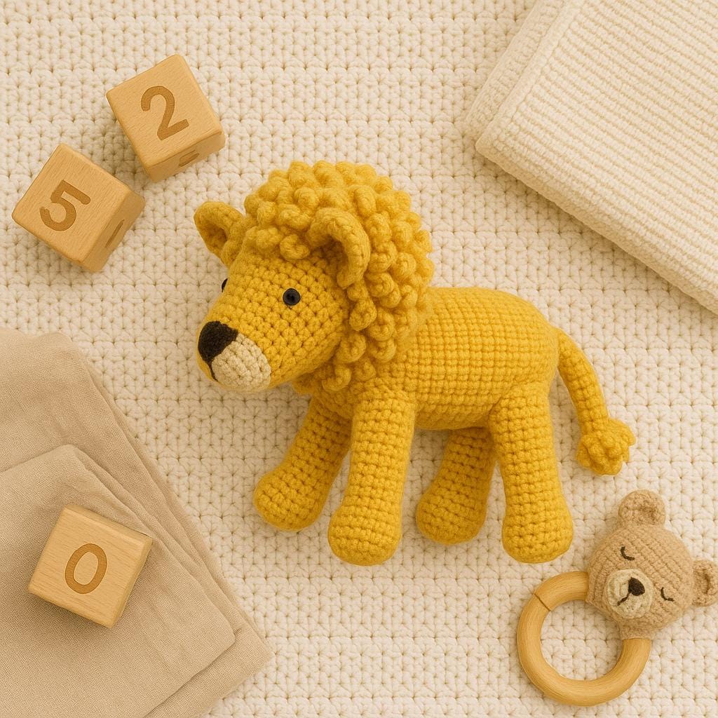 Lion Crochet Pattern: Amigurumi Jungle Animal Toy (PDF Download) - Etsy