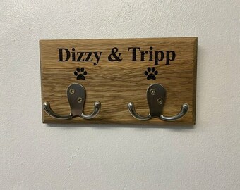 Gift For Dog Lovers LC645 Personalised Dog Lead Hook Walkies Personalised Hooks Dog Lead Holder Gifts For Pets