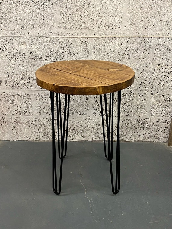 Rustic Industrial Dining ROUND Table Hairpin Section Legs - Etsy UK