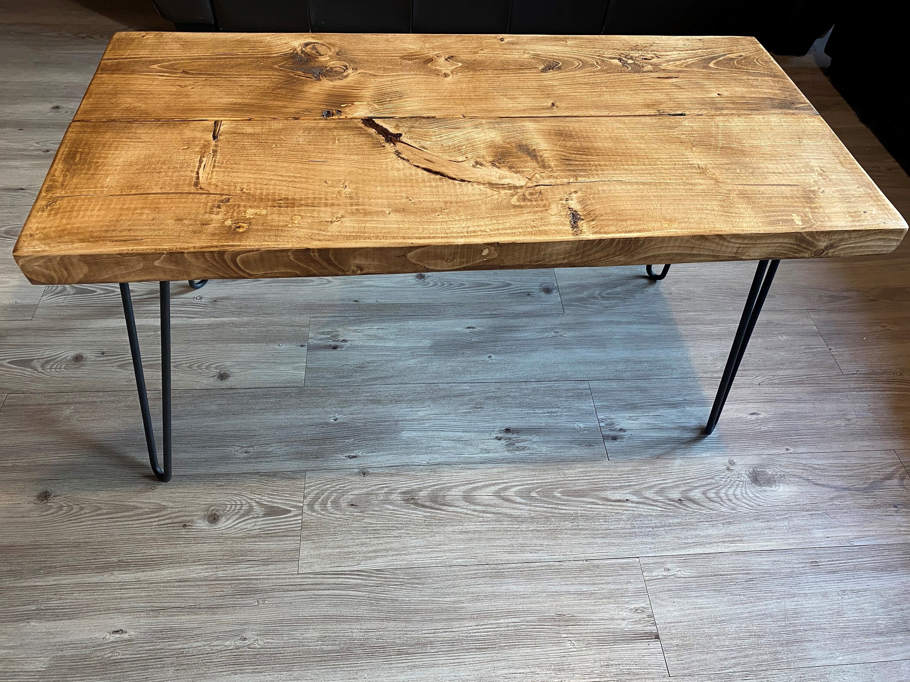 Classic Rustic Industrial Coffee Table — New Forest Countryside Handmade Rustic Furniture