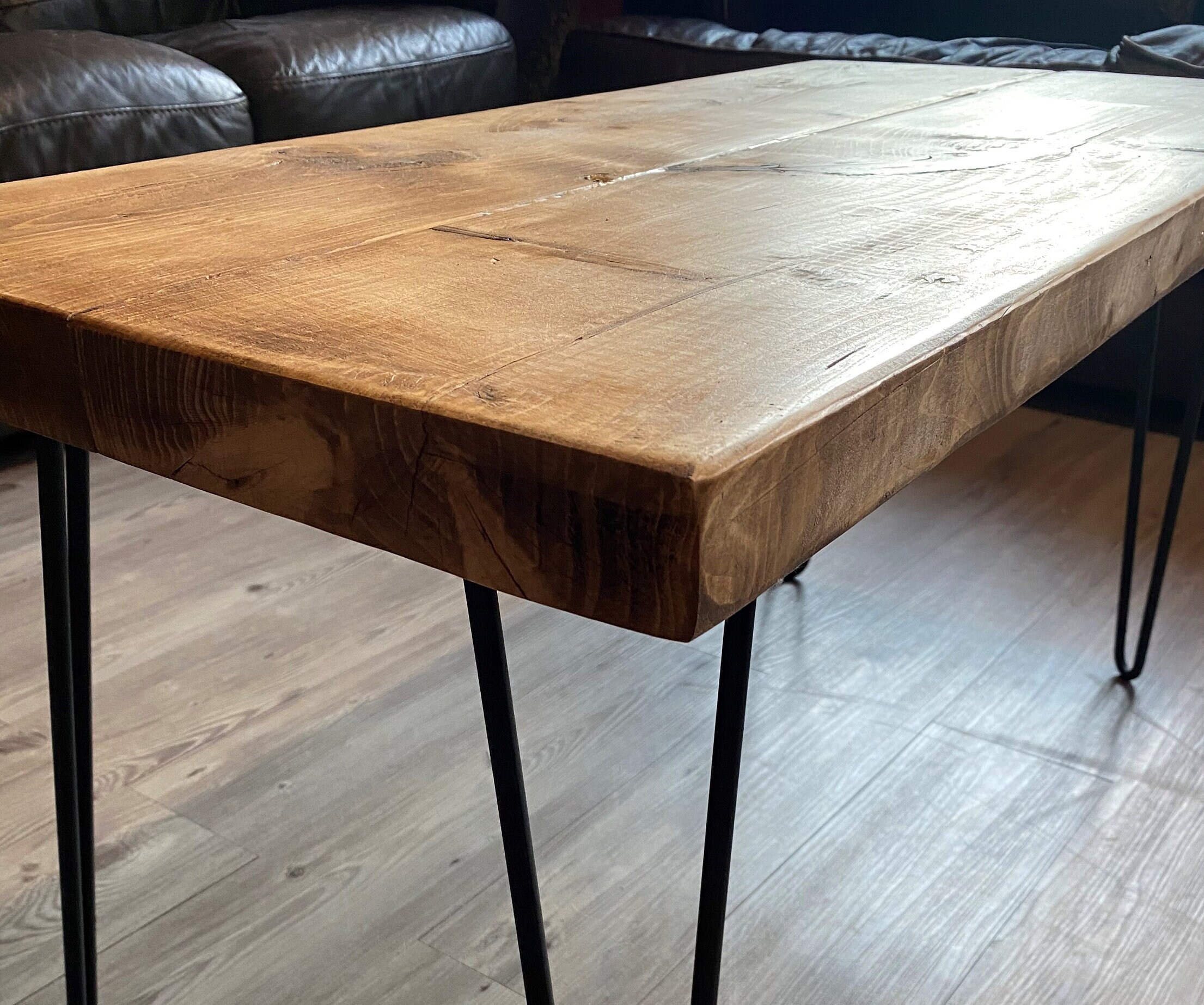 Classic Rustic Industrial Coffee Table — New Forest Countryside