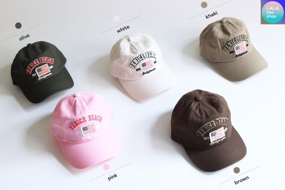Embroidered Beach Caps Santa Monica 