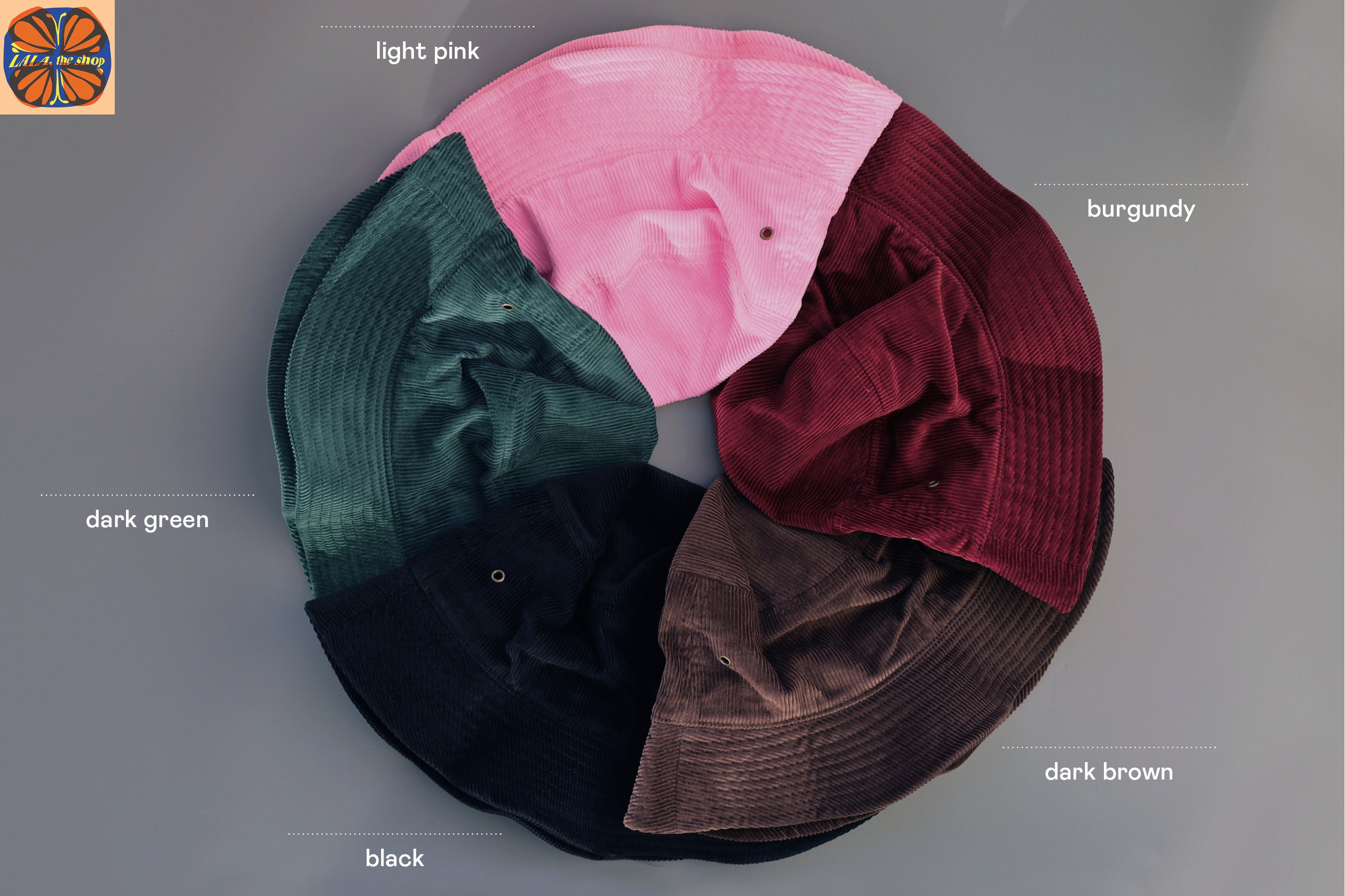 NEW Romualda Burgundy Corduroy Reversible Green Abstract Bucket Hat Cotton Men main image 2