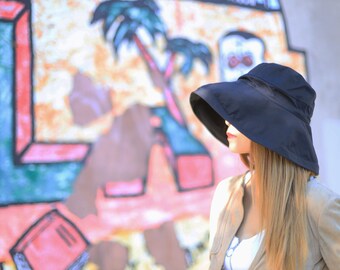 Sun Protection Wide Brim Bucket Hat,Ocean Fun Kids Floppy Hat Printed UPF 50 Sun Protection Wide Brim Bucket Hat,Ocean Fun Kids Floppy Hat Printed UPF 50