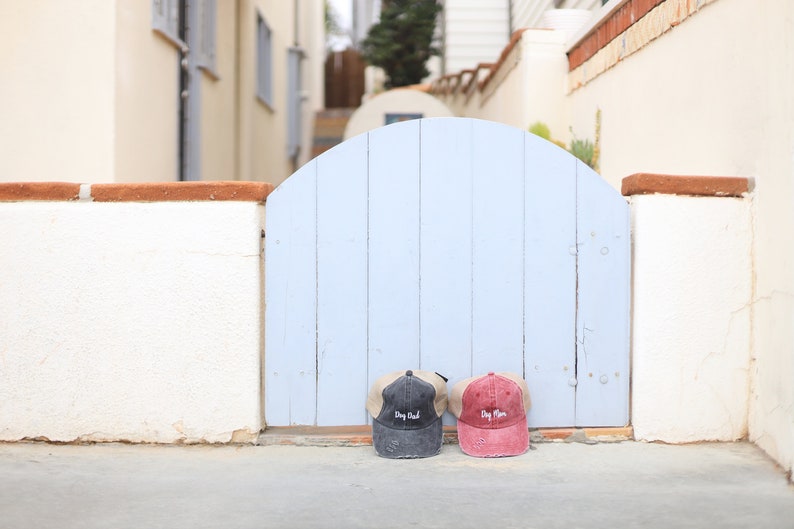 Cute Adjustable Summer Mesh Vintage Style Dog Mom Dog Dad Caps Embroidered in USA