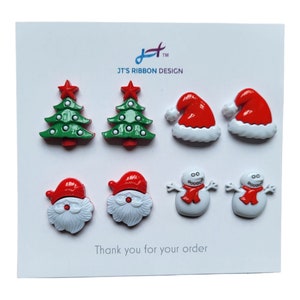 Christmas Buttons (8 Pack)
