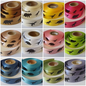 Dinosaur Ribbon Various Colours & Lengths available