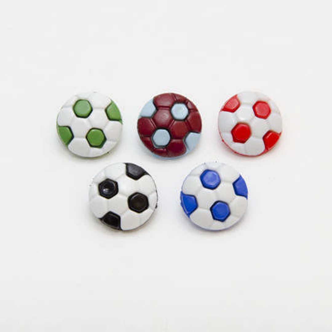 Football Buttons (5 Pack) Various Colours Available - Etsy UK