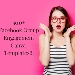 500+ Facebook Group Templates | Facebook Group Engagement Posts | Editable Canva Templates | Community Engagement | Membership Engagement