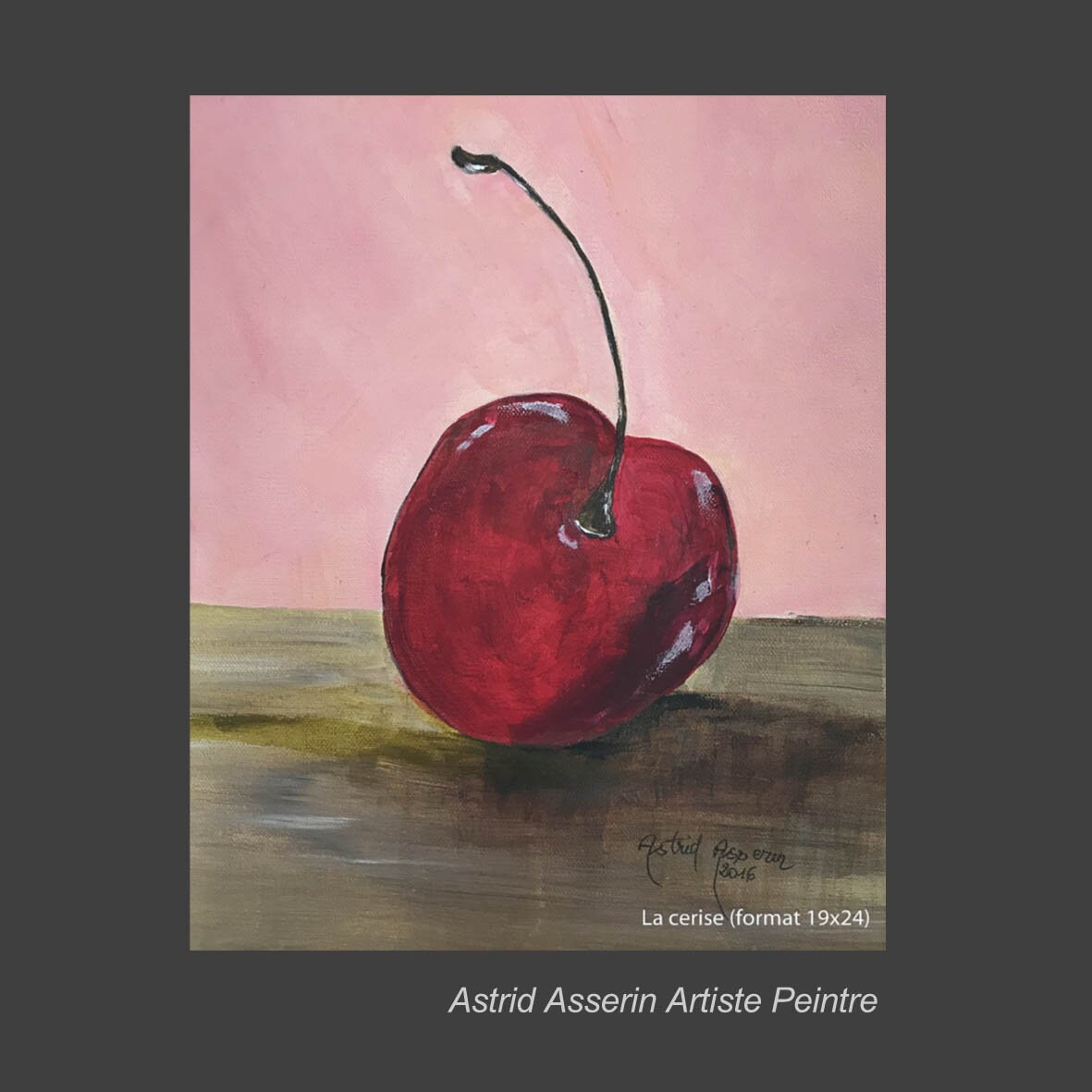 Peinture Acrylique , La Cerise