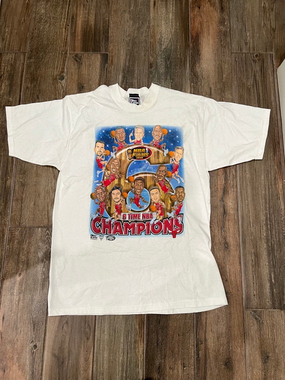 Vintage 1997 Chicago Bulls NBA Finals Champion Ring Shirt