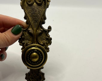 Antique Cast Plaques Gold Brass Drawer Knobs | Furniture Remodel