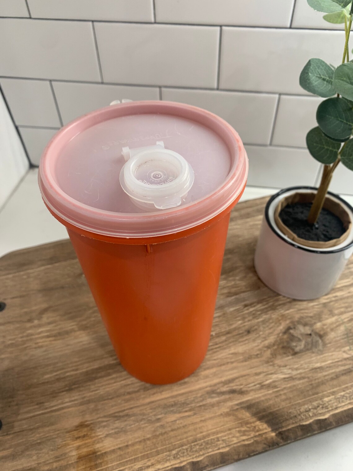 Orange Tupperware Quart Juice Container 26114 with Lid Etsy