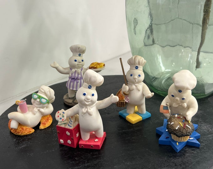 Pillsbury Doughboy Vintage Birthday Figurines Calendar Month Etsy