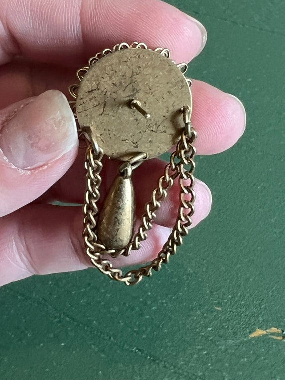 Vintage Gold Chain Dangle Statement Earrings - image 3