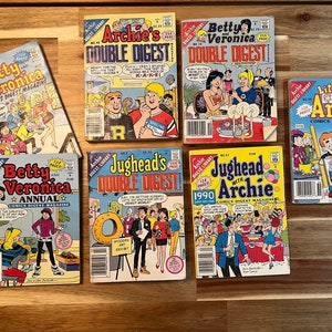 Archies Double Digest Magazine, Betty & Veronica, Little Archie Vintage Comics image 1