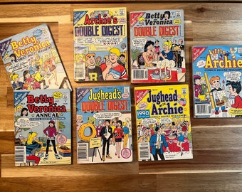 Archie’s Double  Digest Magazine, Betty & Veronica, Little Archie Vintage Comics