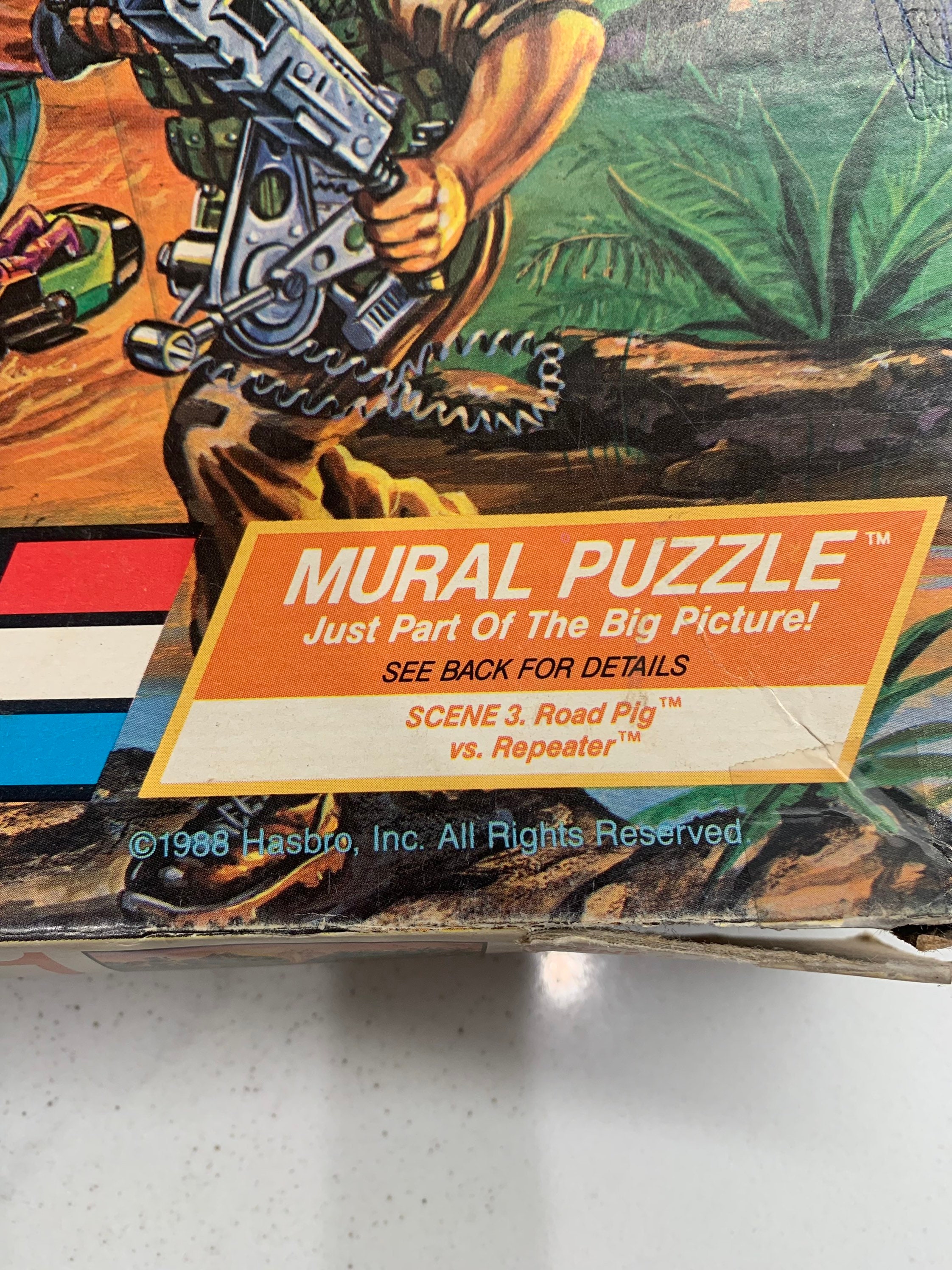 Vintage Milton Bradley G. I. Joe 1980s 221 Piece Mural