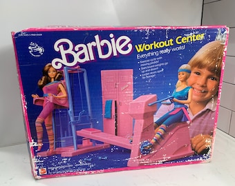 Vintage 1983 Barbie Workout Center with All Pieces Like New