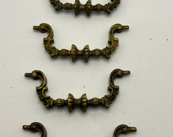 Vintage Drop Pulls Brass Company Drawer Pulls Replacements