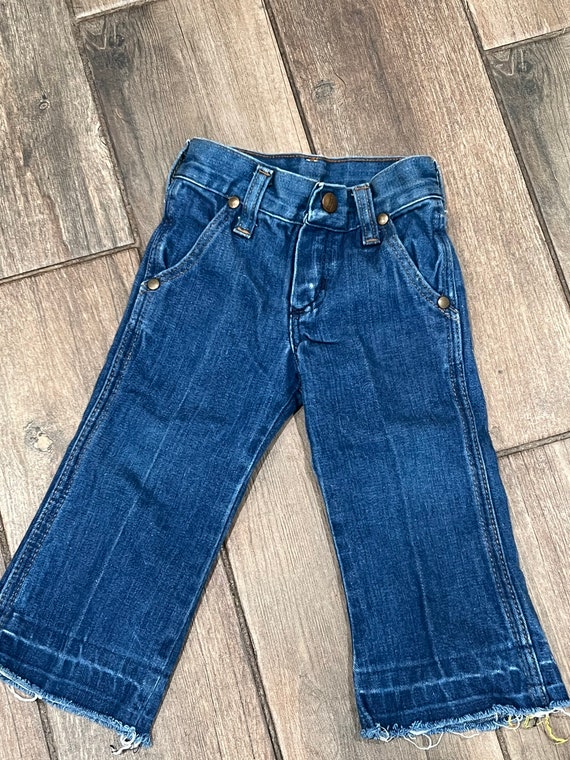 Vintage Kids Wrangler 1T 12 Months Denim Jeans WPL Cowboy - Etsy