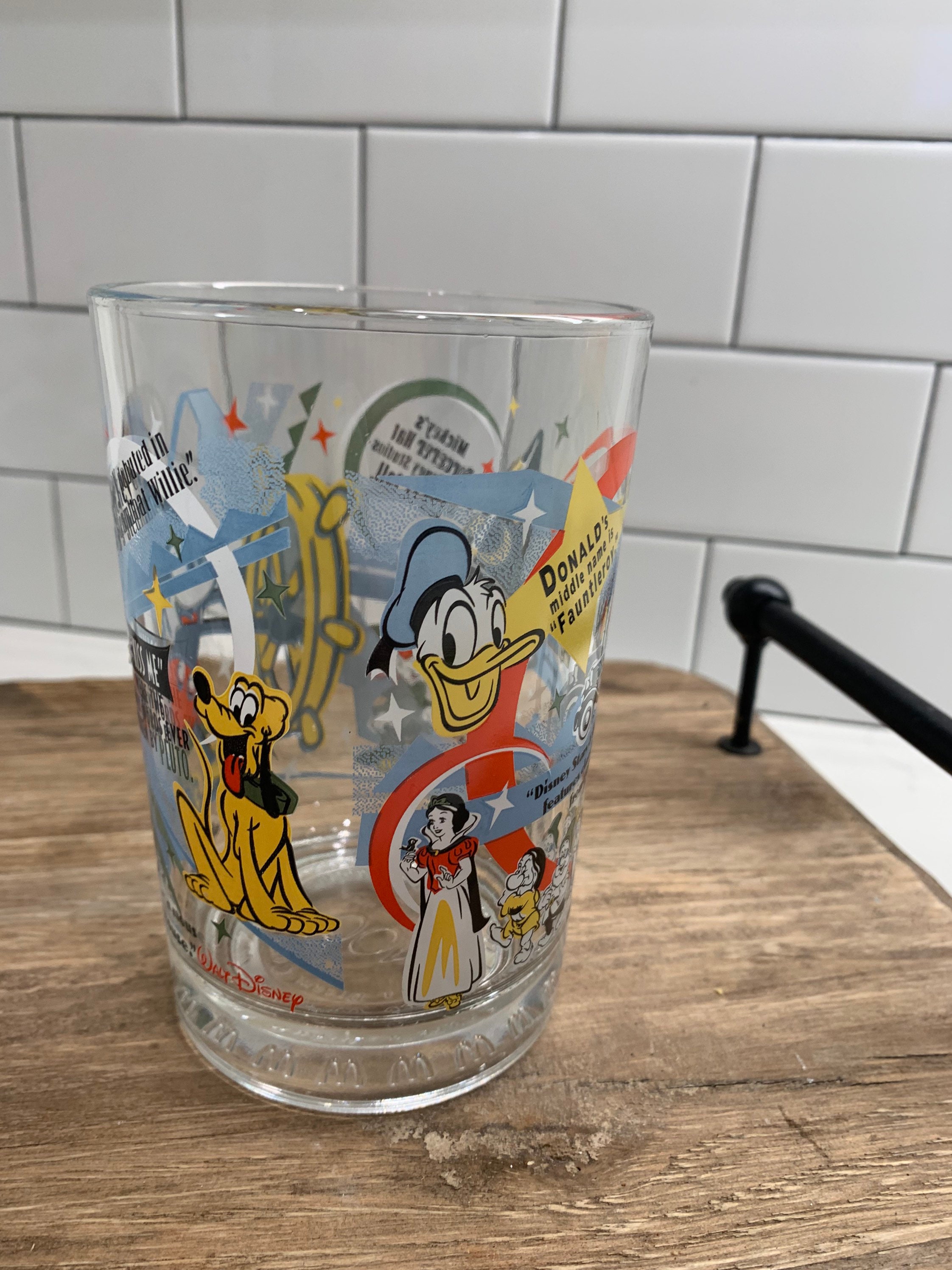 Walt Disney World Share a Dream Come True 100th Anniversary Collector's  Glasses Set of 4 Mickey Mouse, Snow White, Donald Duck 1001 