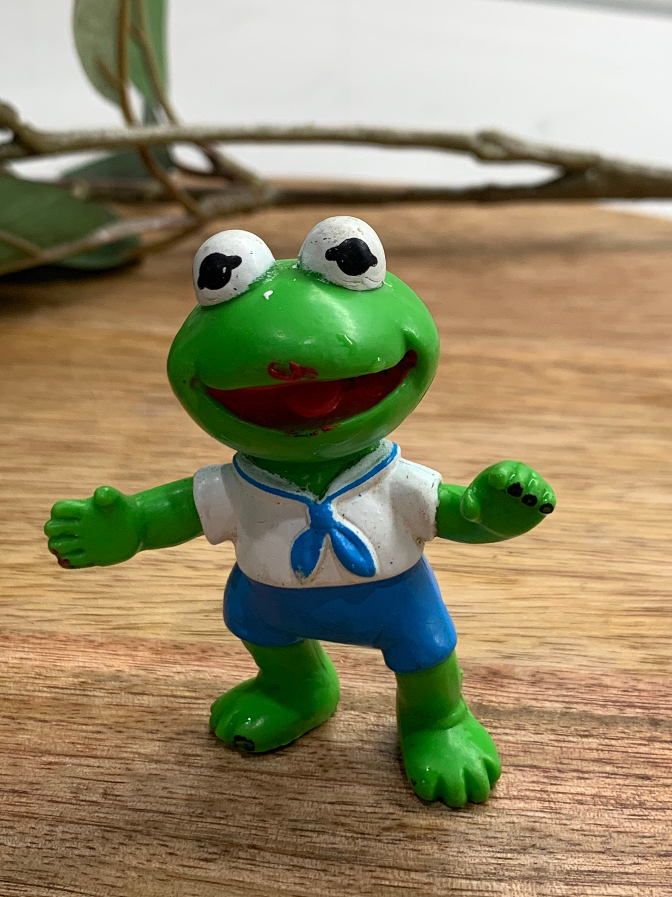 Vintage Muppet Babies KERMIT PVC Figure 1986