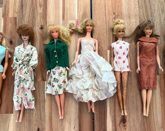 CHOICE Vintage Barbie, Midge Doll, Twist n’ Turn Barbie, 60s MOD Fashion Doll, Midge Bubble-Cut Barbie, 70s Sun Set Malibu Barbie
