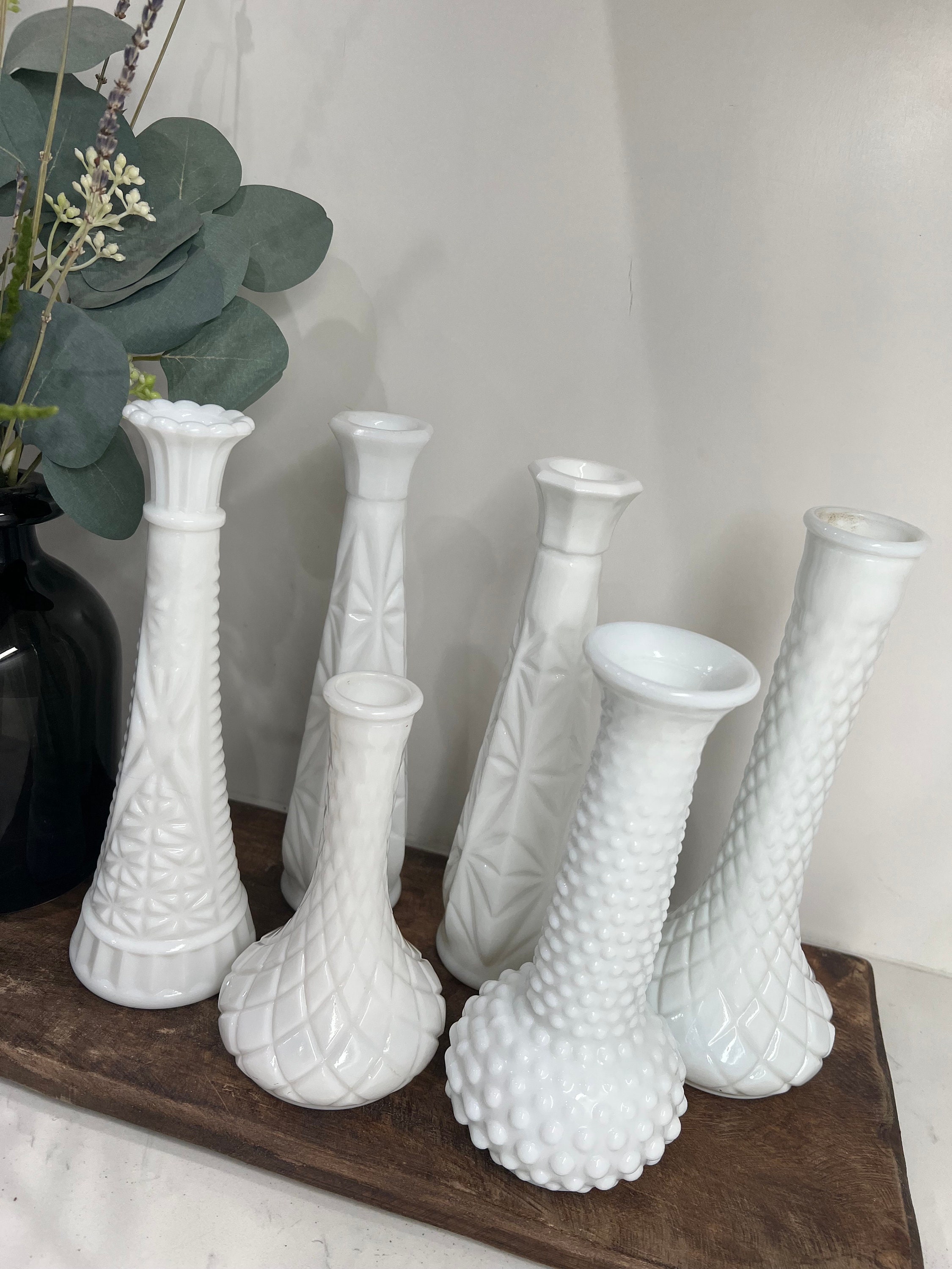 Milk Glass Vase Collection 2 — Garden Gate at Haley Farm