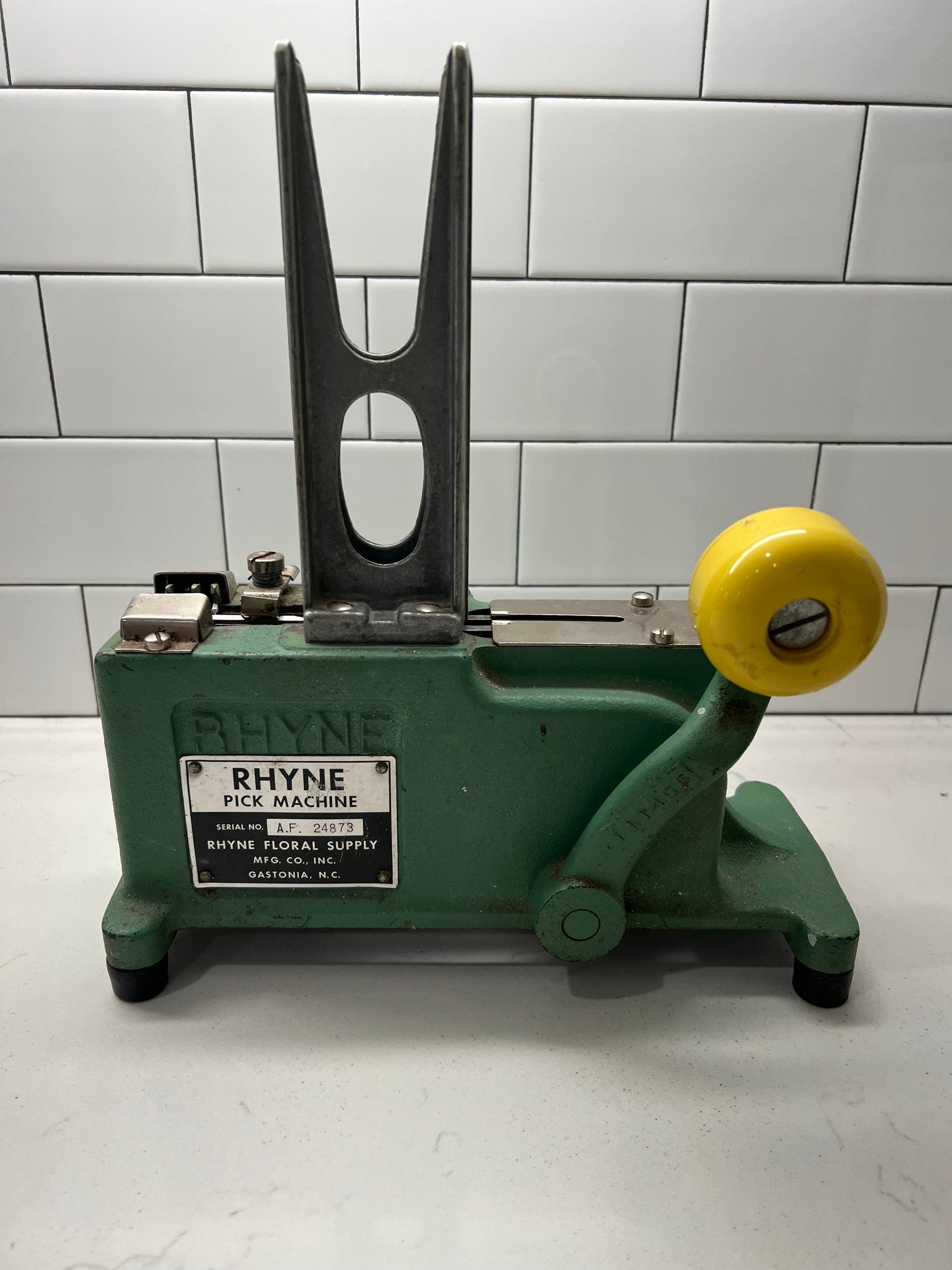 Vintage Rhyne Floral Supply Pick Machine Flower Stemming Tool Etsy