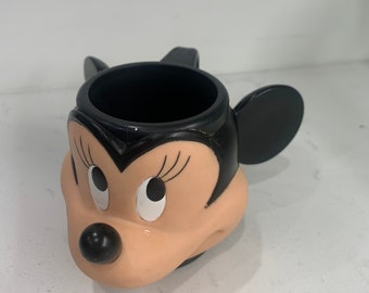 Mickey Mouse Vintage coleccionable plástico promocional taza de bebida Disney Applesauce Inc