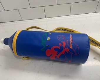 Mickey Mouse Sport 1928 Strap Water Bottle Vintage 90s Walt Disney Crossbody Bag